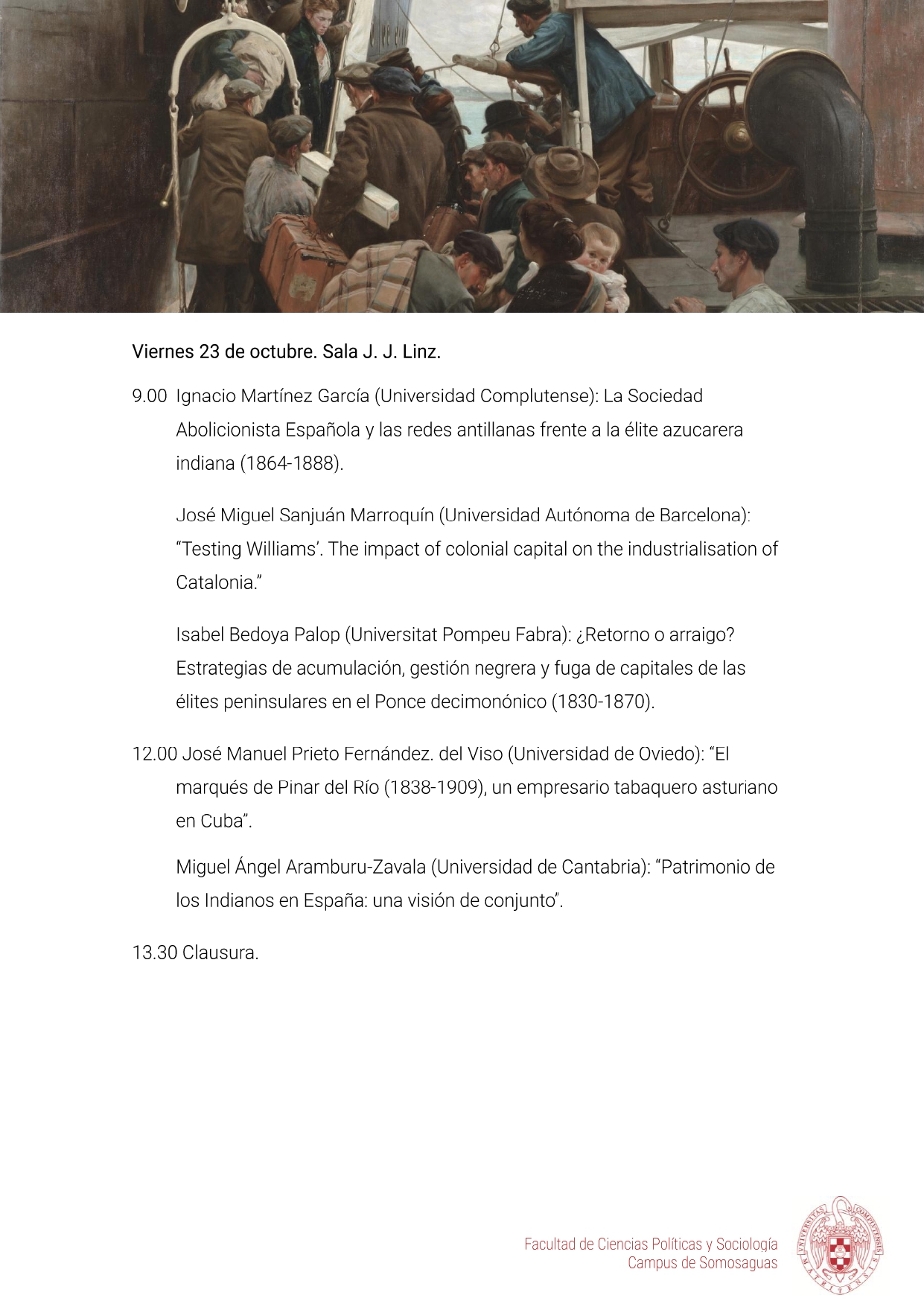 Congreso Internacional "Indianos: élites en movimiento (1830-1900)"